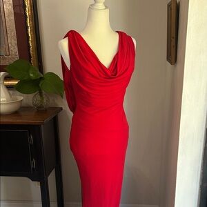 Terani Couture Vibrant Red Prom Dress